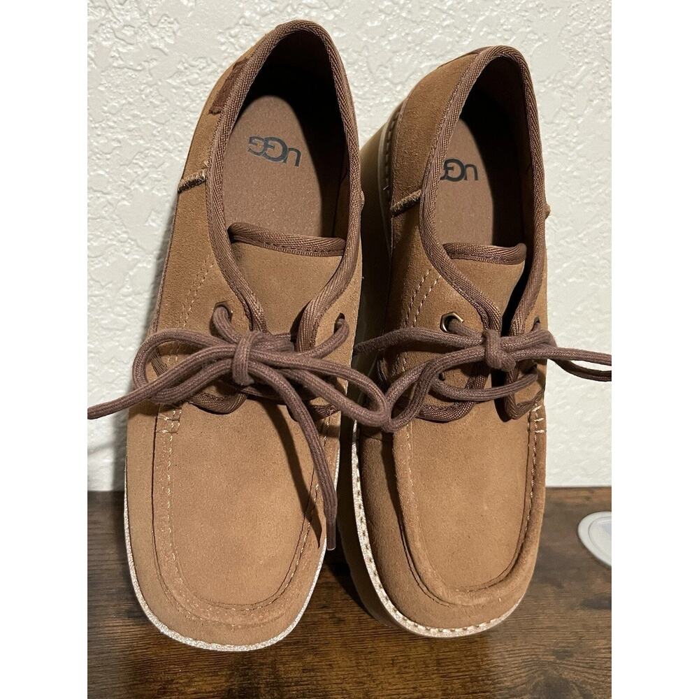 UGG Cityfunc Womens Platform Lace-Up Shoes Chestnut Size 9.5 Comfort New